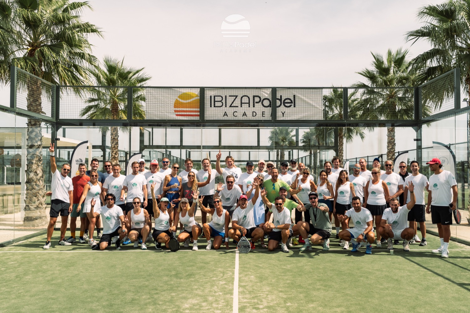 Players walking on for the Padel is Life tournament in Ibiza